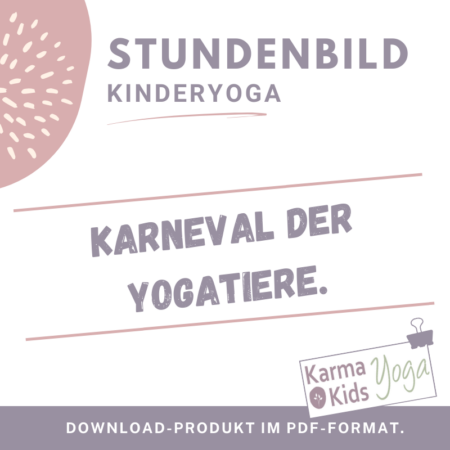 Kinderyoga Stundenbild Fasching & Karneval