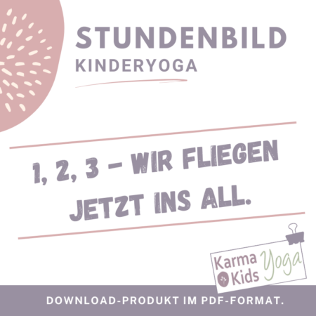 stundenbild kinderyoga weltall