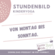 Kinderyoga Stundenbilder 5 bis 6 Jahre