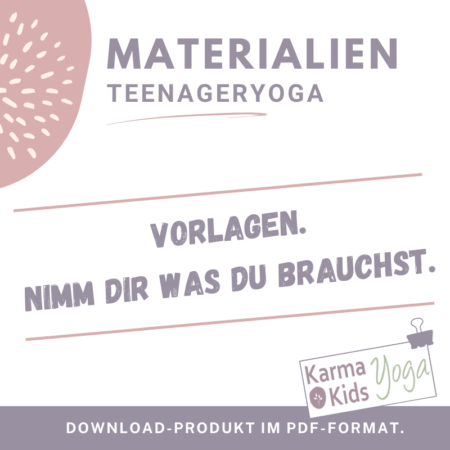 Teenageryoga Übungsmaterial